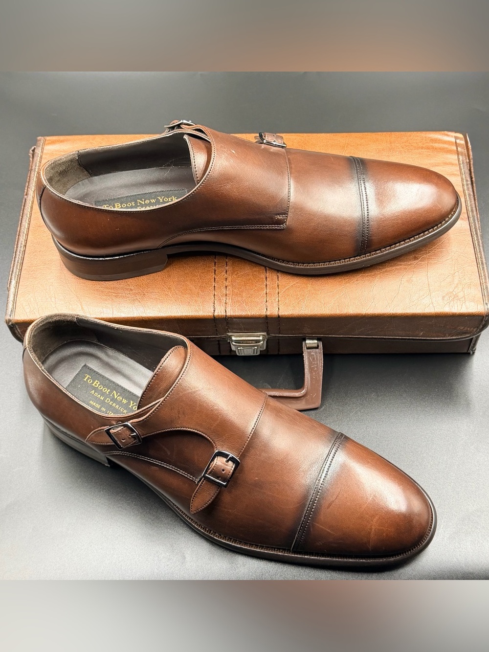 To Boot New York Men's Hammill Double Monk Strap Loafers